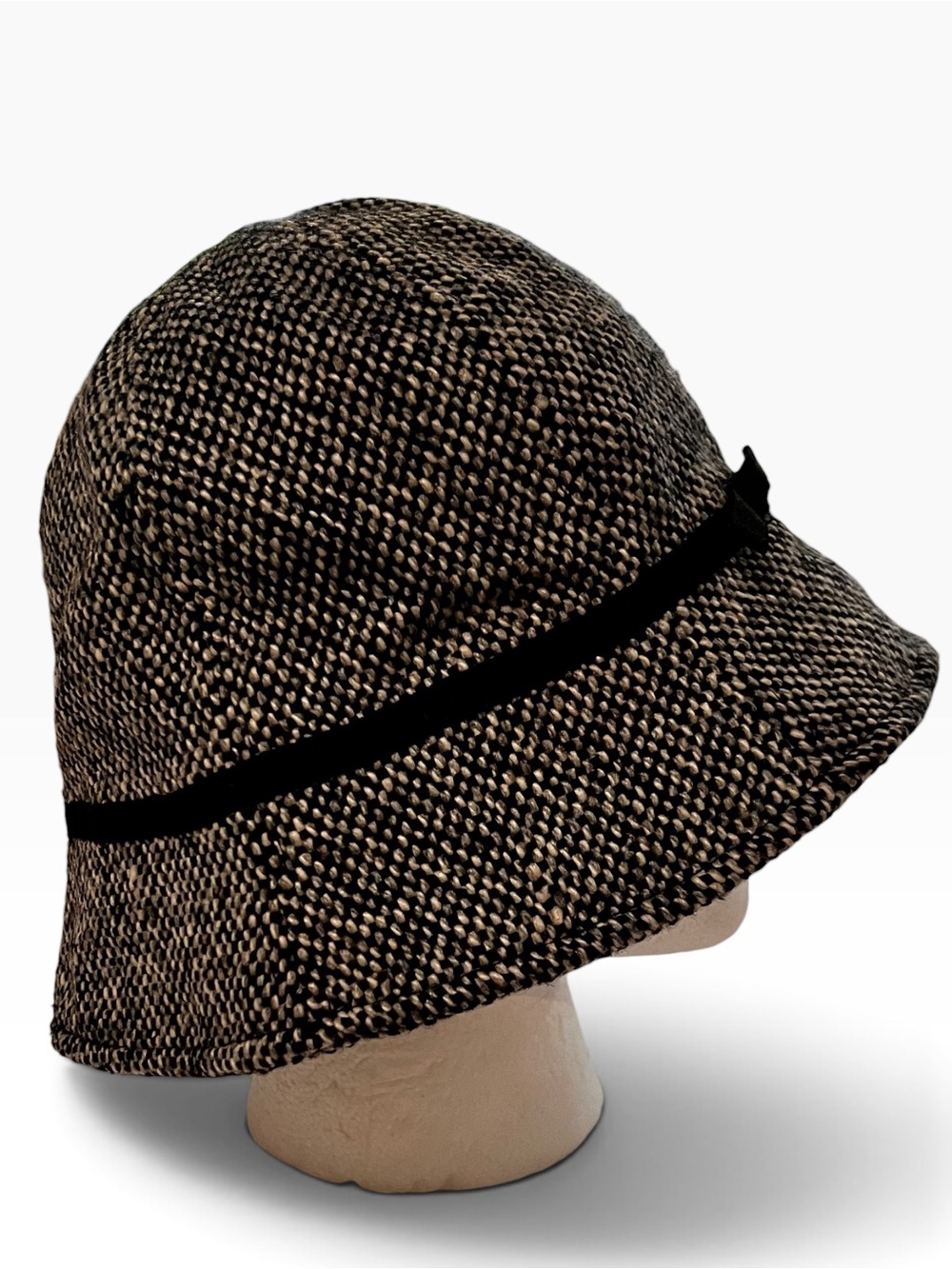 Wool Blend Earthtones Womens Bucket Style Hat One Size Retro Boho City E-6